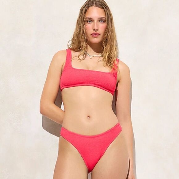 J Crew Ribbed High Rise Cheeky Bikini Bottom be808 XXL - Picture 8 of 8